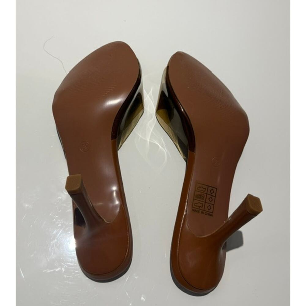 Brown Clear PVC slides - Picture 5 of 5